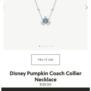 Disney Pandora Cinderella pumpkin necklace